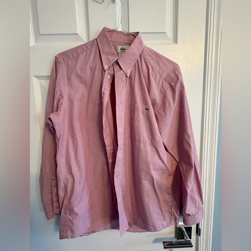 Lacoste Red Striped Shirt